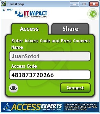 CrossLoop Use CrossLoop to provide support to your clients, or your Mom