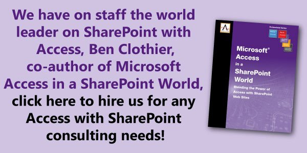 SharePoint and Access: How do they fit together?