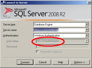 SSMS Login Running Access locally on a different domain using VPN
