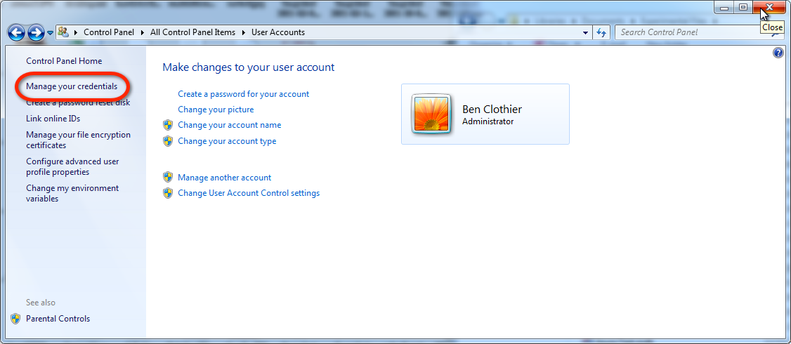 ManageCredentials How to save your SharePoint password in Windows