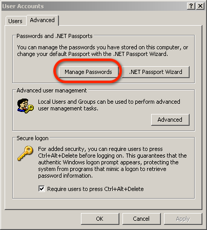 ManagePasswords How to save your SharePoint password in Windows