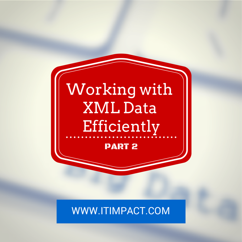 Working with XML data efficiently 2 IT Impact Access Experts Ben Clothier Chicago